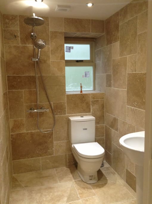 Gound-floor wet room.