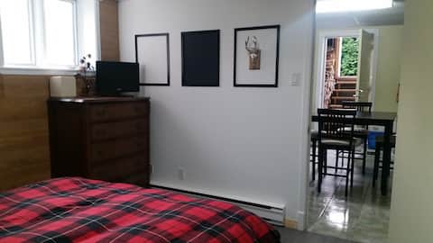 Sous-sol privé maison entre Valcartier-Vieux-Qc