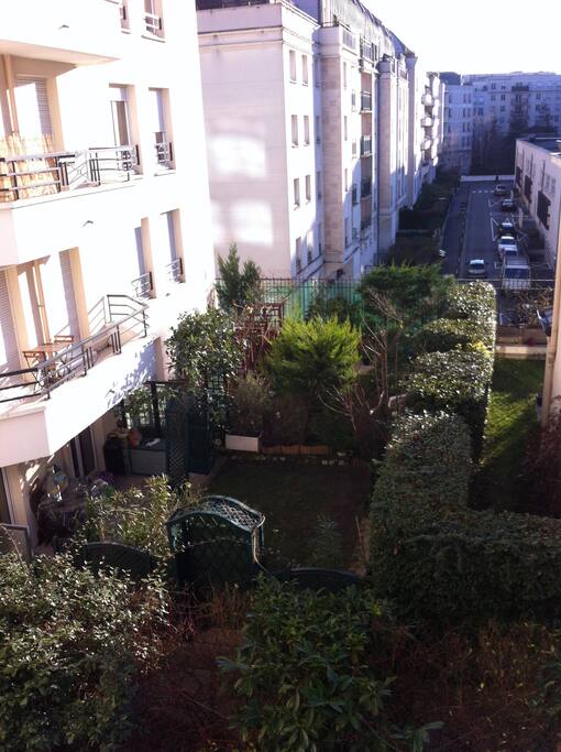 View on gardens from the room
