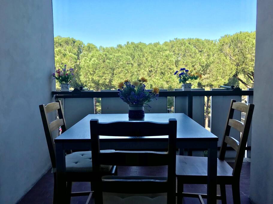 Balcone con affaccio sul giardino