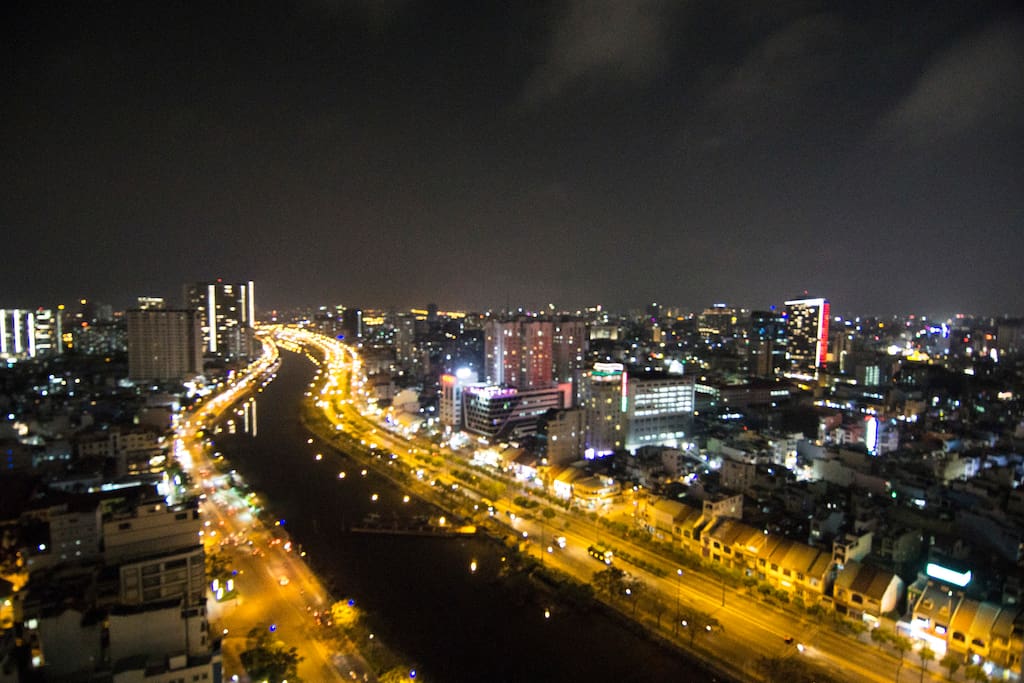 Apartment's view at night