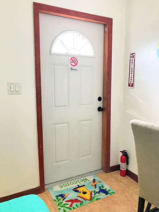 Private entrance.