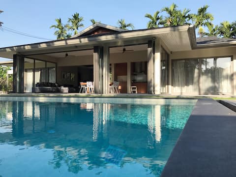 Luxury villa 4 bedrooms 15 m pool Mai kao quiet