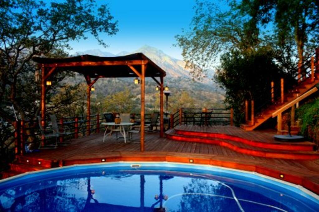 Pool and deck area