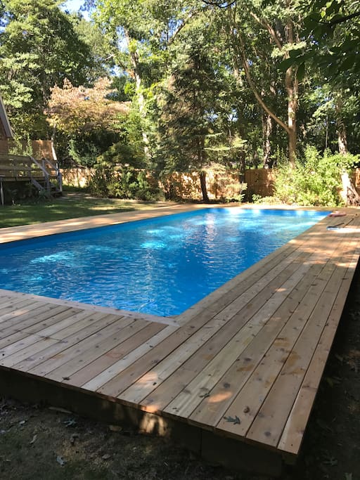 Pool with new deck