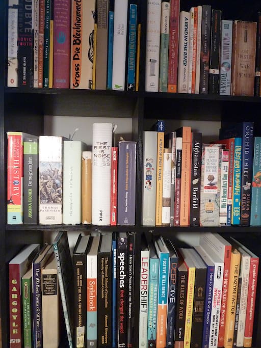 Small library in case you need a respite from the city