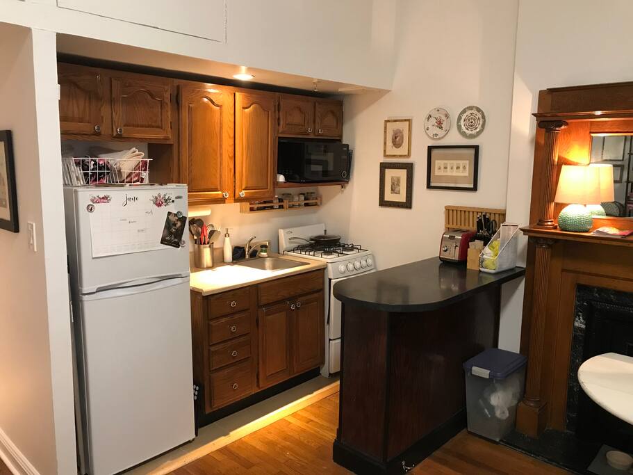 Fully stocked kitchen