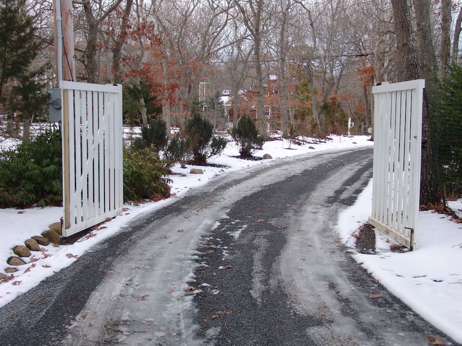 Gated driveway