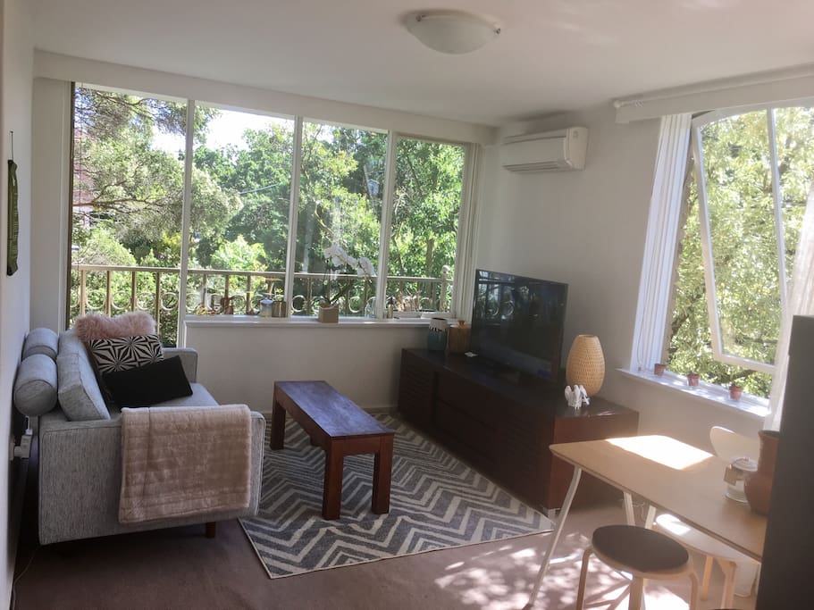 Bright airy private living space