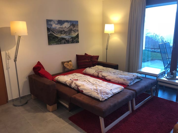 Schlafsofa mit 185cm Breite und 200cm Länge