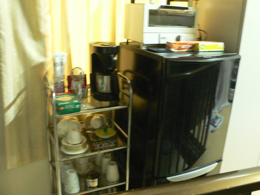 Common Space : Refregirater, Tablewares, Electric Heater