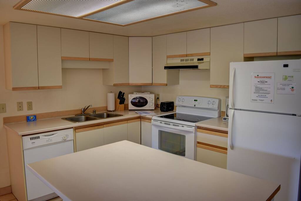 Fully stocked kitchen