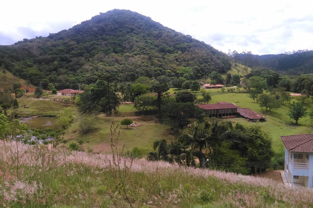 A casa vista de cima