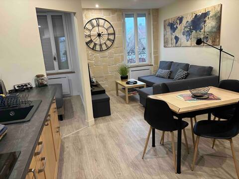 Saint-Aubin-Sur-Mer: Call apartment traversant