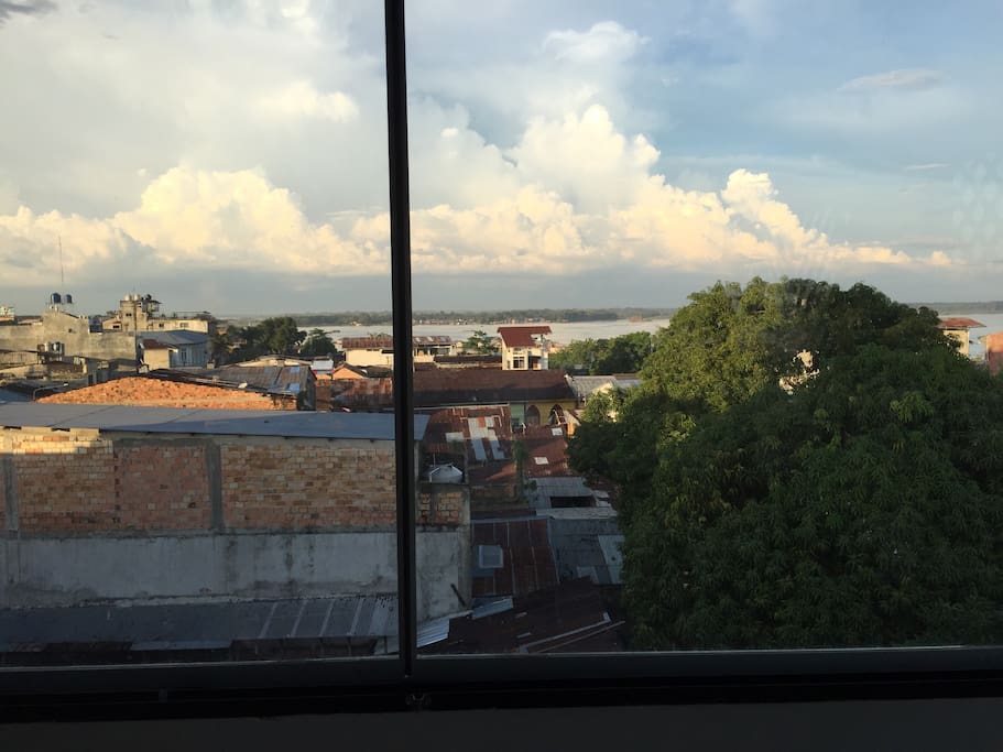 View from hotel cafeteria