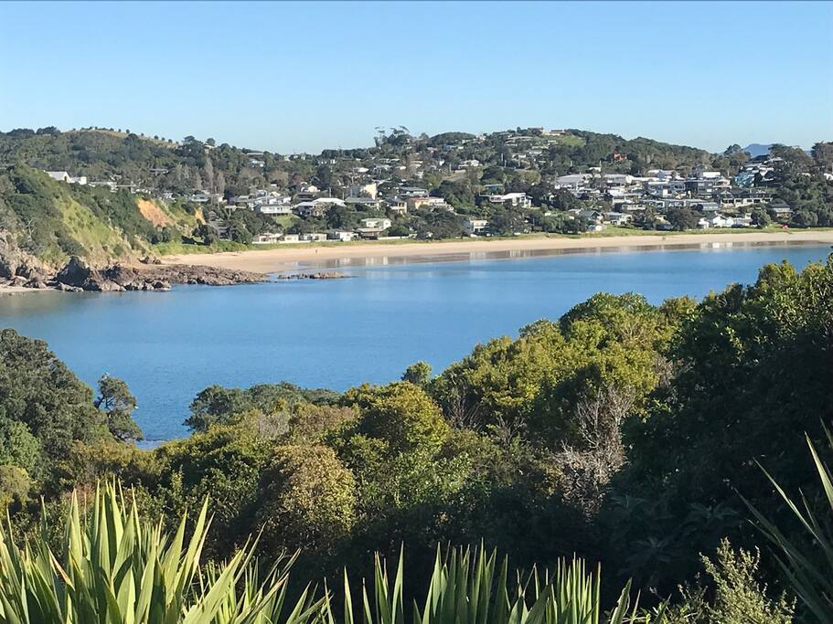 View of Oneroa bay from top floor