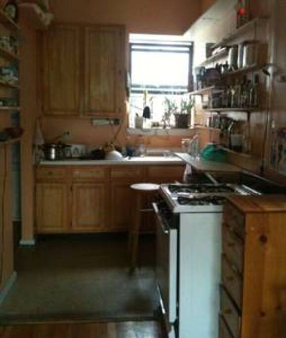 The kitchen area. Shared.