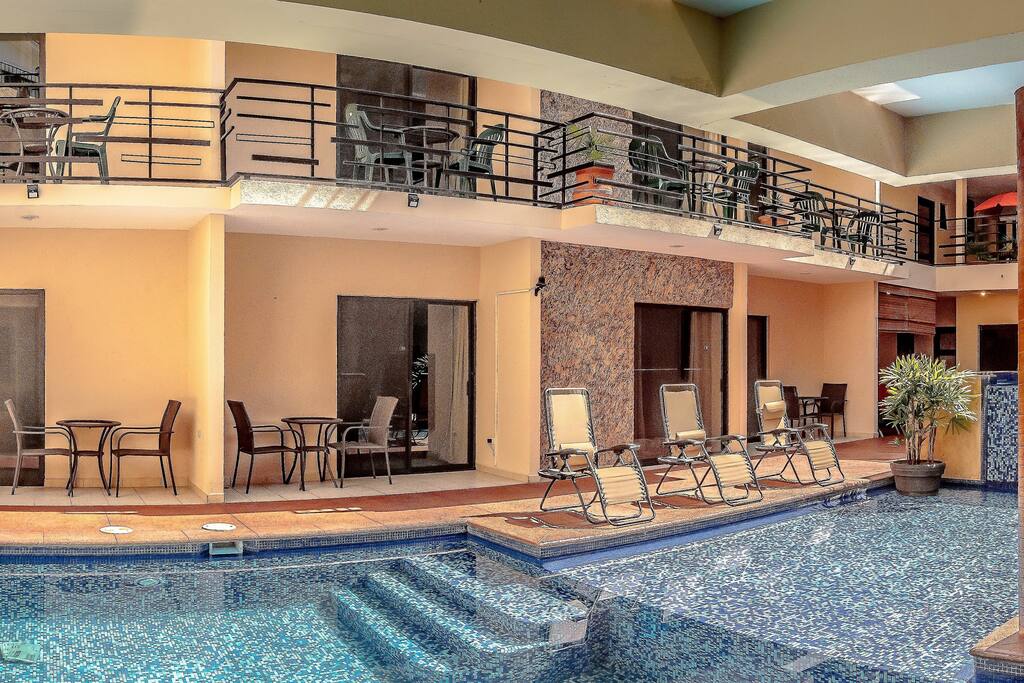 Our pool and some units by the pool