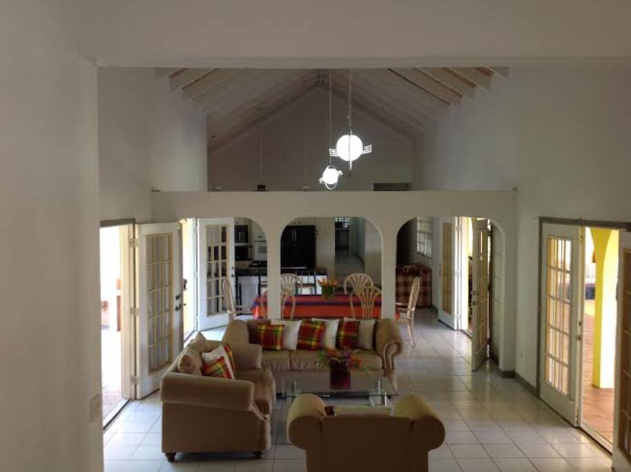 Gathering Area with Dining Room and Open Kitchen