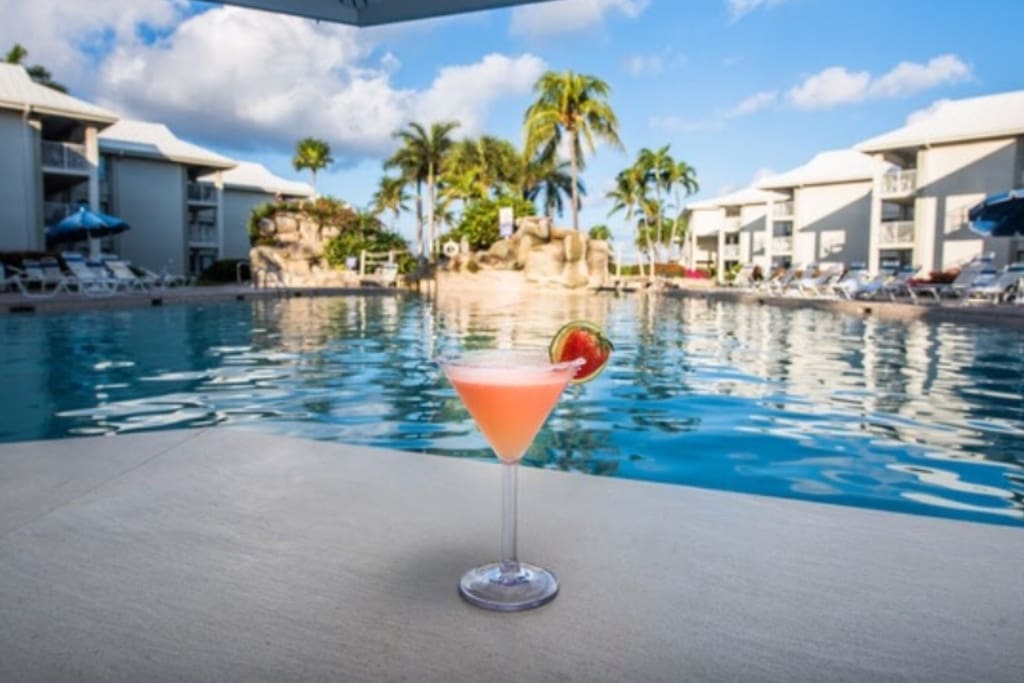 Have a yummy drink at the pool bar