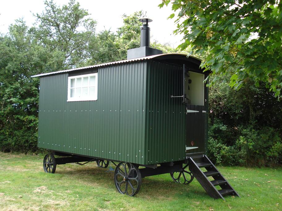 Set on its own in a small meadow