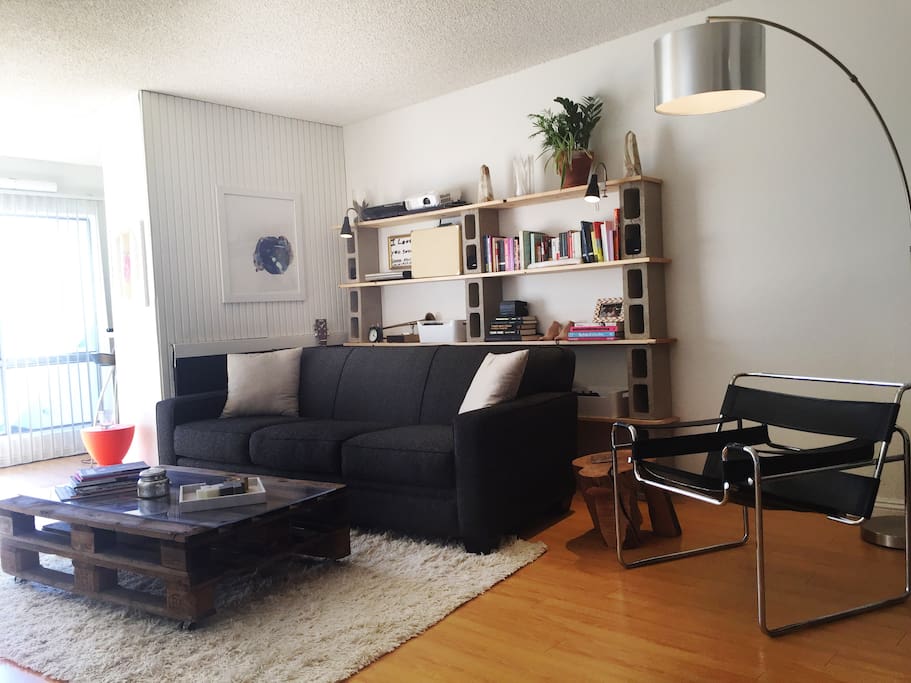 Living room with ample seating.