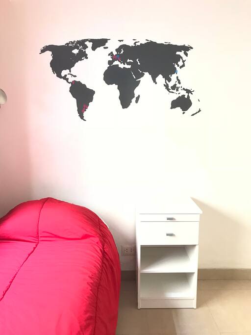 Podrás marcar en el mapa tu lugar en el mundo