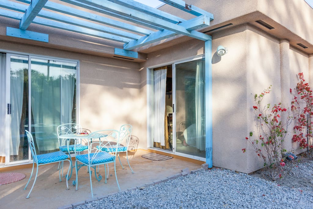 private patio area to sit and read and relax
