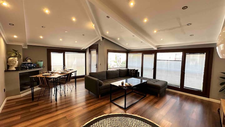 Comfortable Luxury Penthouse 5-Minute Walk to the Subway