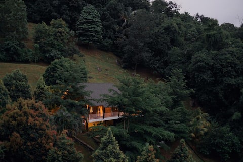 Secluded Woodhouse w/ Hilltop View by iO Home