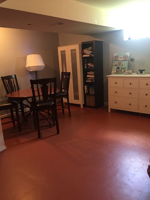 Private dining area