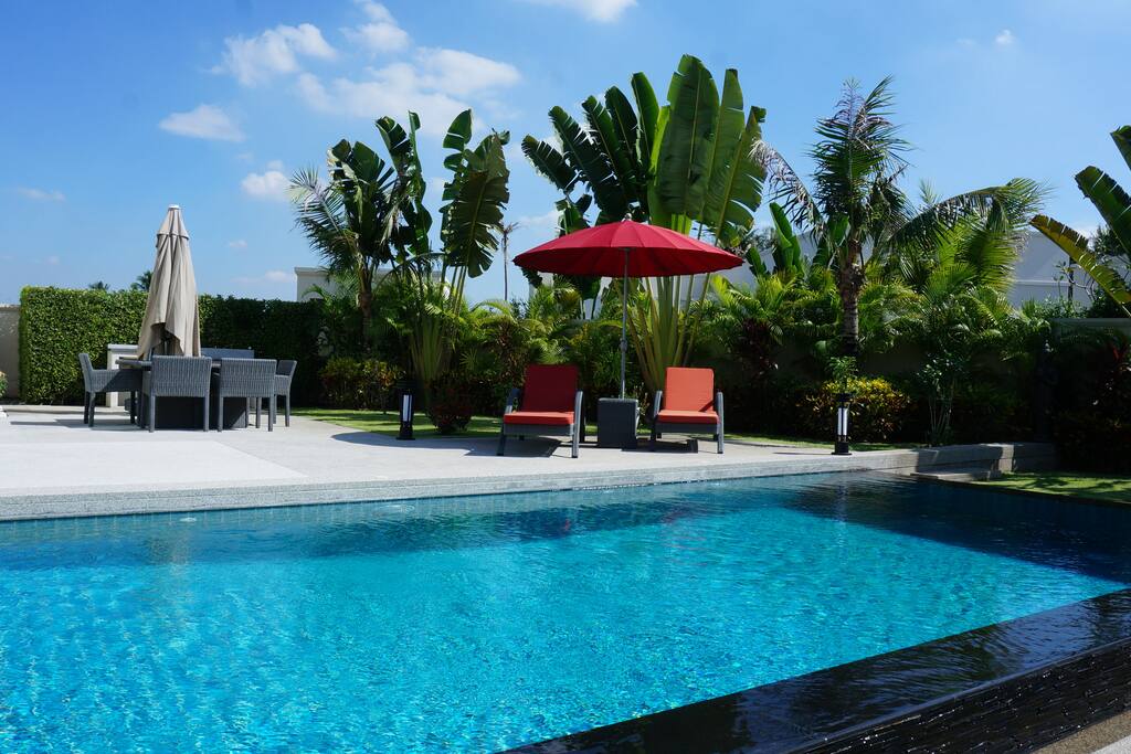 Beautiful garden and private swimming pool