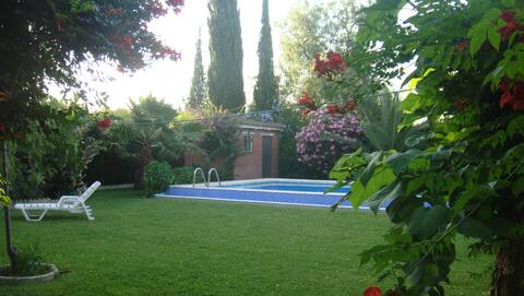 Chalet near Seville, garden and private pool