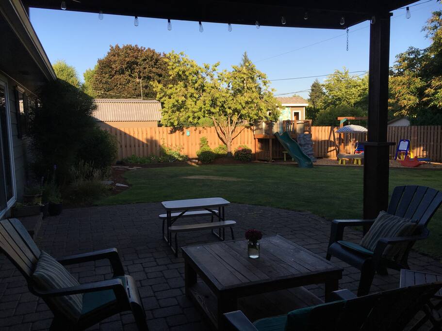 Large Private backyard to view Eclipse