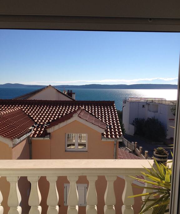 The view from the living room / balcony
