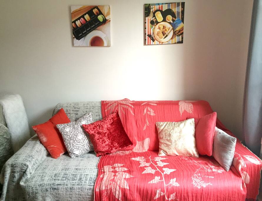 Sleeper couch with real mattress plus top-mattress