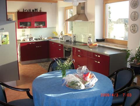 Holiday flat in unique Solar house