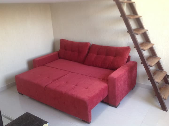 沙发双人床通往夹层