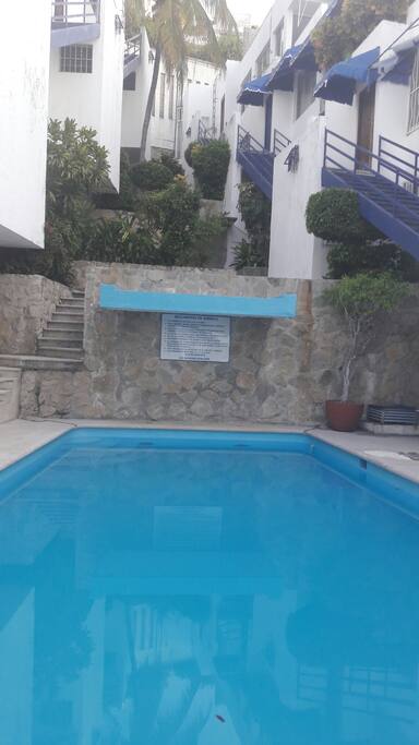 Alberca que es para uso de los queestán en el condominio y huéspedes.