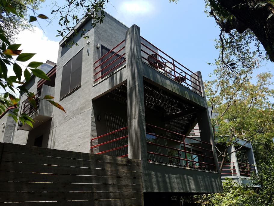 Enclosed side yard w/ high fence for pet and kiddo enjoyment and private/rare greenbelt entry.