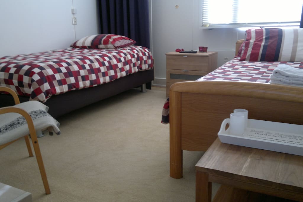 one boxspring and the other a bit harder!