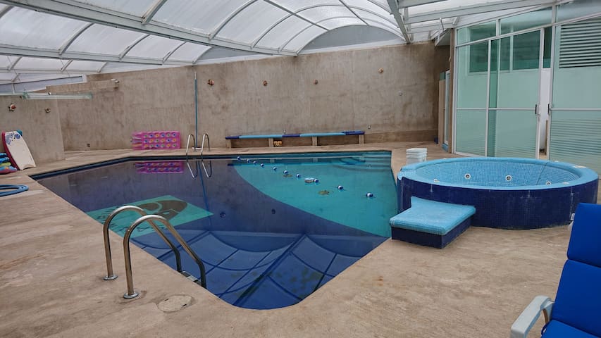 Alberca climatizada con departamento para grupos!!