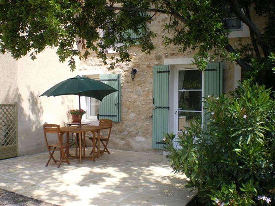 gîte et sa terrasse