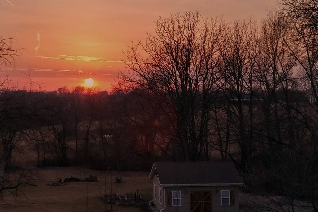 At Sunset in Winter