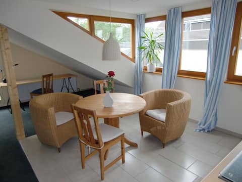 Sunny 2-room apartment with balcony and parking