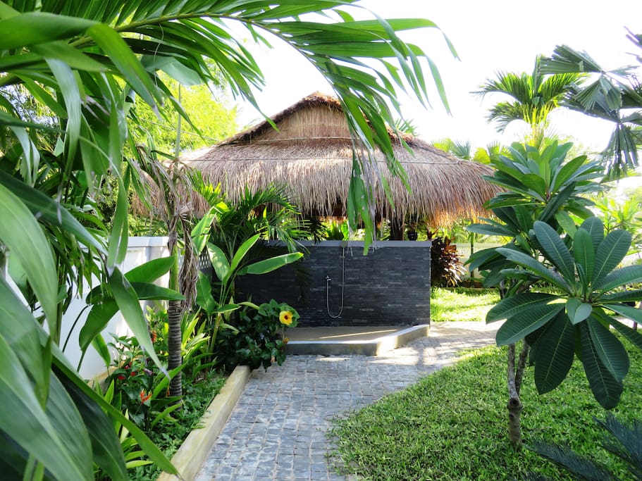 Outdoor Shower and Entrance.