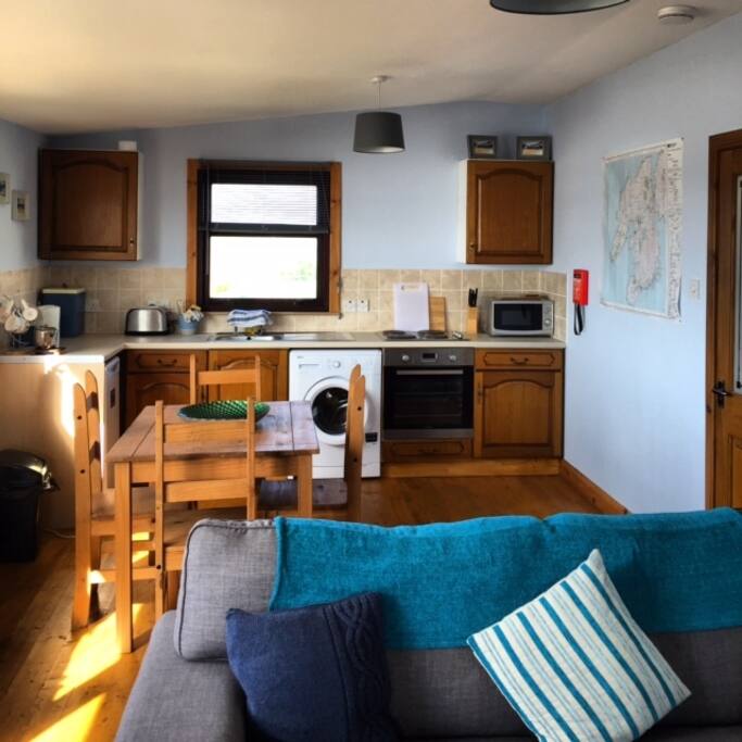 Living/dining area and kitchen