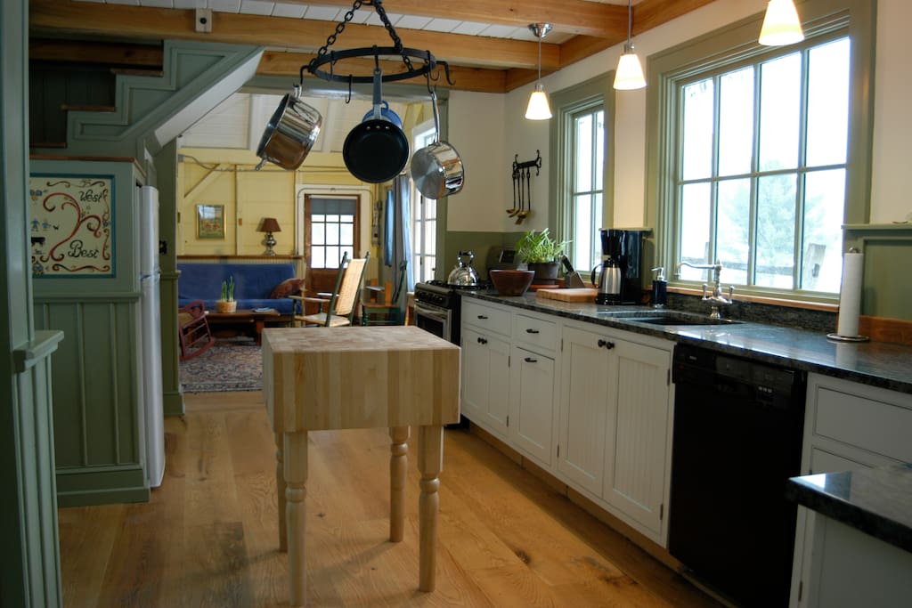 This is Breidablick's big bold fully equipped kitchen for three meals a day if you like