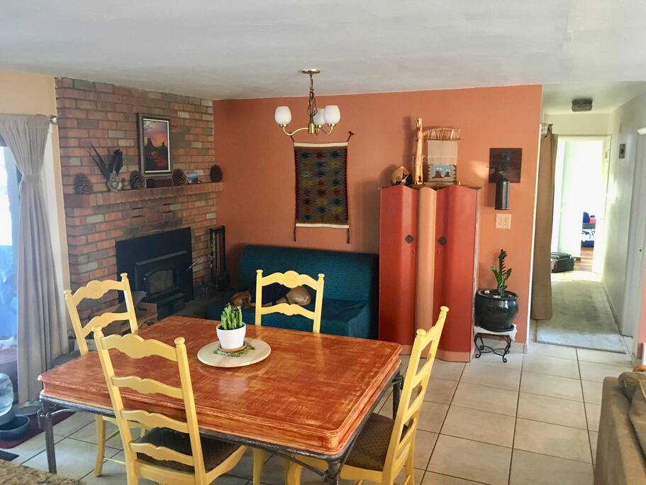 The living room (this is a shared space with guests).