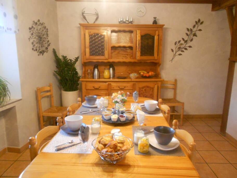table petit déjeuner